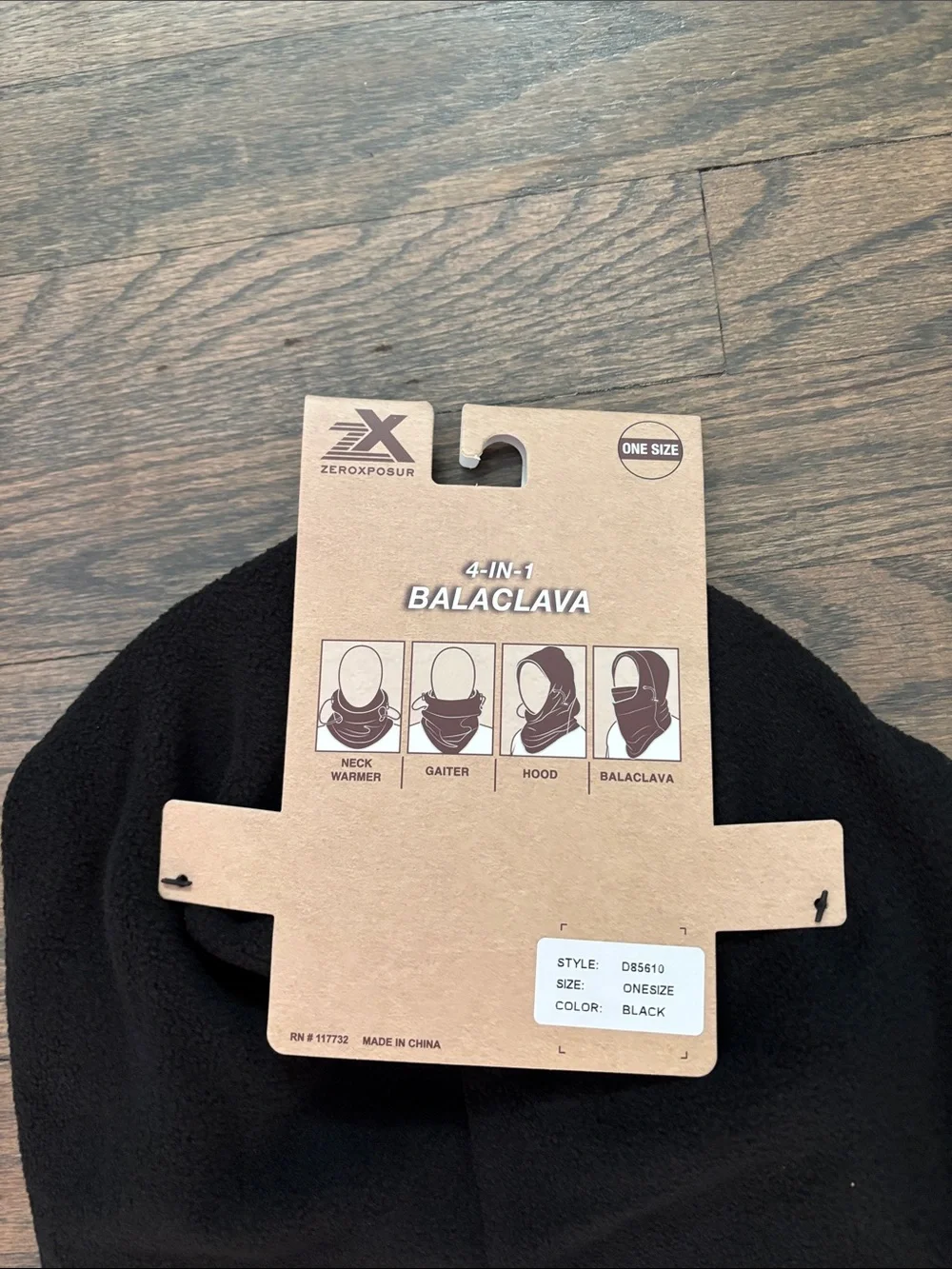 ZeroXposur Black Balaclava Face Mask